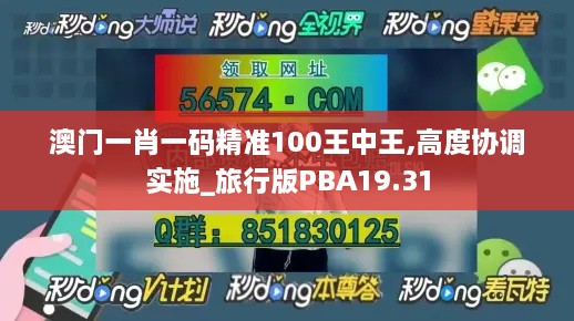 澳门一肖一码精准100王中王,高度协调实施_旅行版PBA19.31