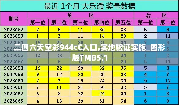 二四六天空彩944cC入口,实地验证实施_图形版TMB5.1