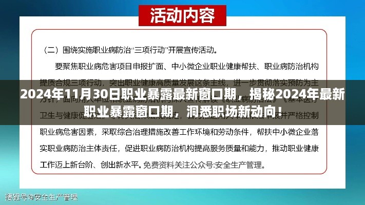 揭秘职场新动向，2024年职业暴露窗口期深度解析