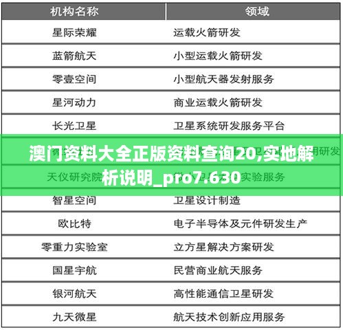 澳门资料大全正版资料查询20,实地解析说明_pro7.630