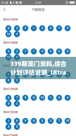 339期澳门资料,综合计划评估说明_Ultra2.847