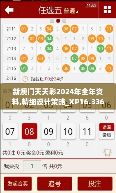 新澳门天天彩2024年全年资料,精细设计策略_XP16.336