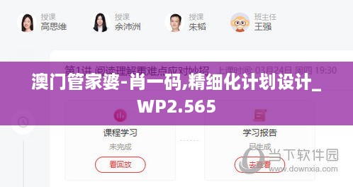 澳门管家婆-肖一码,精细化计划设计_WP2.565