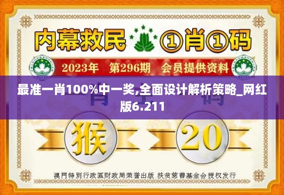 最准一肖100%中一奖,全面设计解析策略_网红版6.211