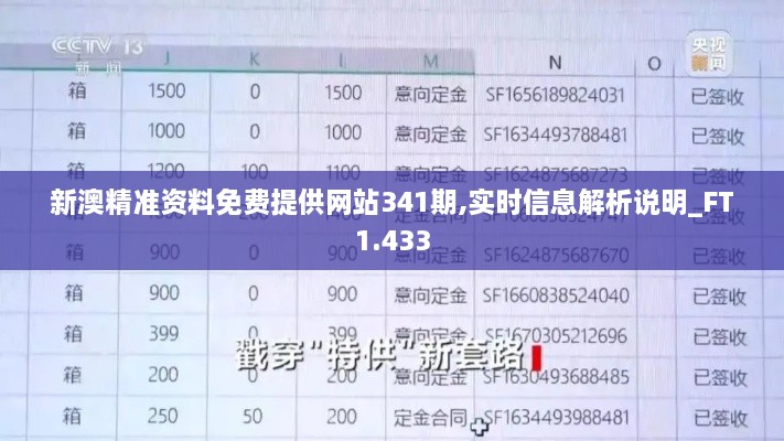 新澳精准资料免费提供网站341期,实时信息解析说明_FT1.433