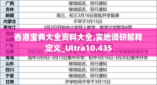 香港宝典大全资料大全,实地调研解释定义_Ultra10.435