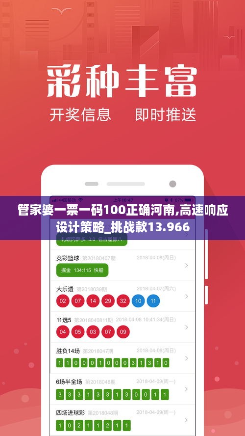管家婆一票一码100正确河南,高速响应设计策略_挑战款13.966