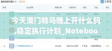 今天澳门特马晚上开什么码,稳定执行计划_Notebook8.309