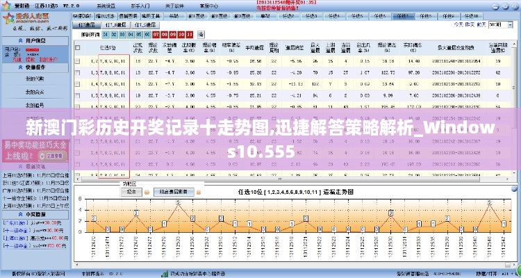 新澳门彩历史开奖记录十走势图,迅捷解答策略解析_Windows10.555