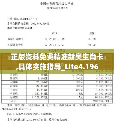 正版资料免费精准新奥生肖卡,具体实施指导_Lite4.196