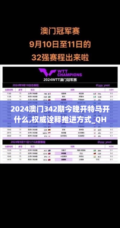 2024澳门342期今晚开特马开什么,权威诠释推进方式_QHD版1.112