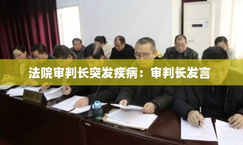 法院审判长突发疾病：审判长发言 