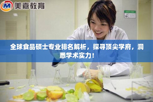 全球食品硕士专业排名解析，探寻顶尖学府，洞悉学术实力！