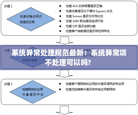 系统异常处理规范最新：系统异常项不处理可以吗? 