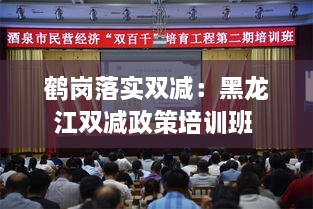 鹤岗落实双减：黑龙江双减政策培训班 