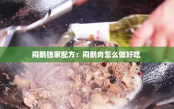 闷鹅独家配方：闷鹅肉怎么做好吃 