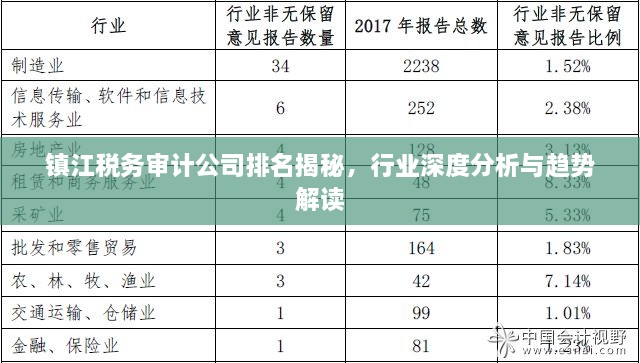 镇江税务审计公司排名揭秘，行业深度分析与趋势解读