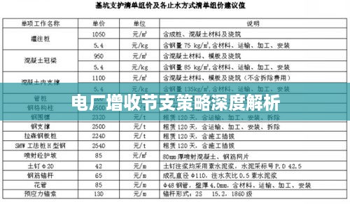 电厂增收节支策略深度解析