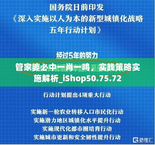 管家婆必中一肖一鸣，实践策略实施解析_iShop50.75.72