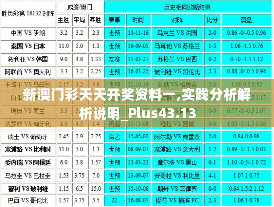 新澳门彩天天开奖资料一,实践分析解析说明_Plus43.13