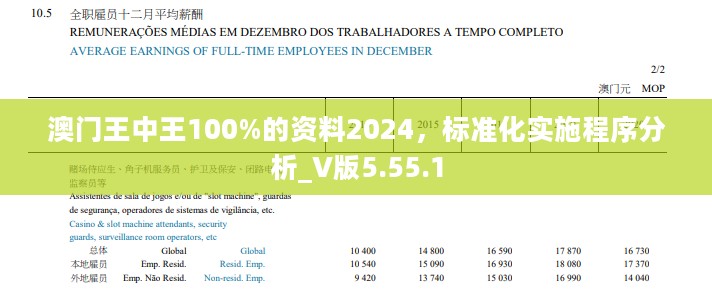 澳门王中王100%的资料2024，标准化实施程序分析_V版5.55.1