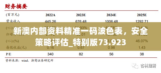 新澳内部资料精准一码波色表，安全策略评估_特别版73.923