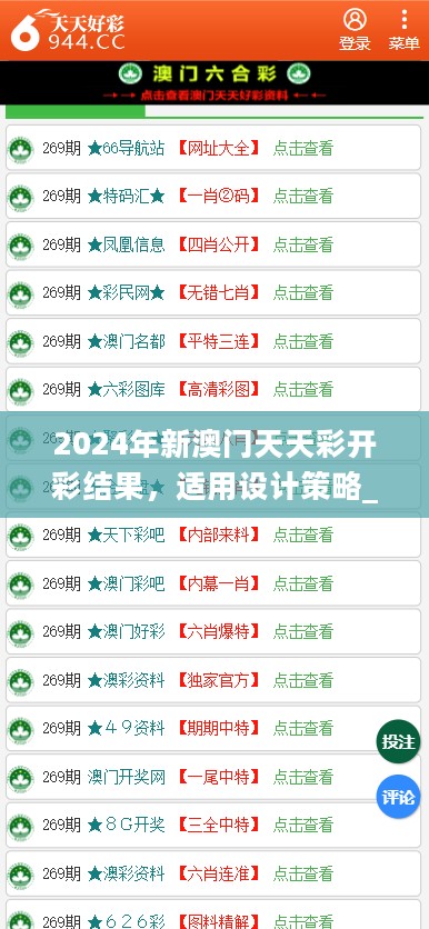 2024年新澳门天天彩开彩结果，适用设计策略_定制版34.98