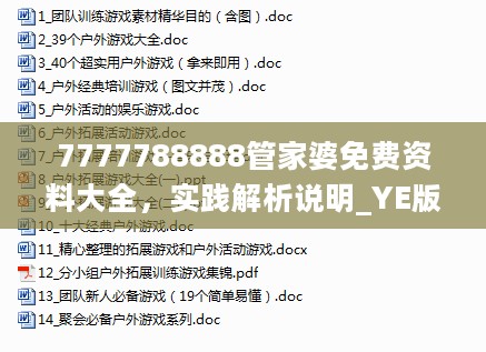 7777788888管家婆免费资料大全，实践解析说明_YE版66.45