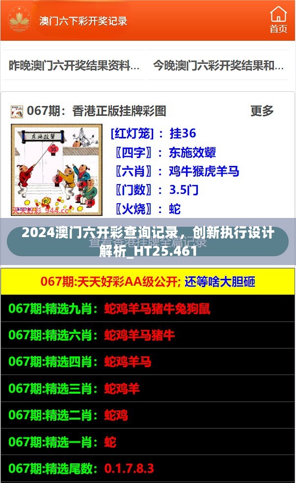 2024澳门六开彩查询记录，创新执行设计解析_HT25.461