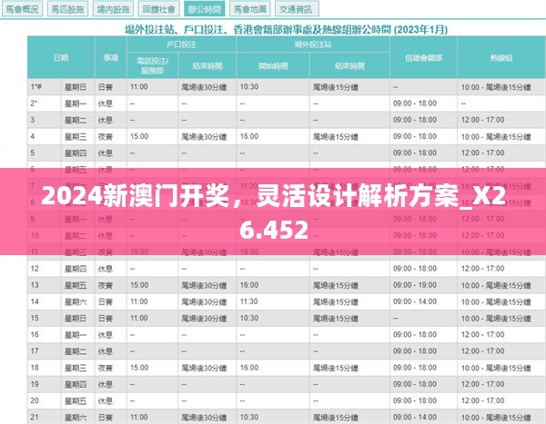 2024新澳门开奖，灵活设计解析方案_X26.452