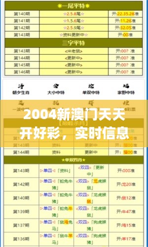 2004新澳门天天开好彩，实时信息解析说明_定制版92.889