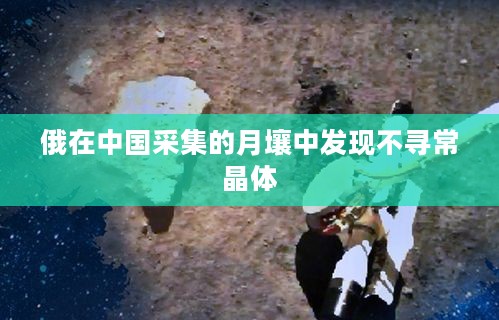 俄在中国采集的月壤中发现不寻常晶体