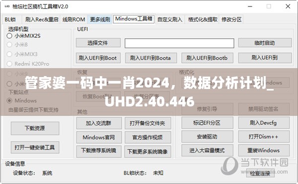 管家婆一码中一肖2024，数据分析计划_UHD2.40.446