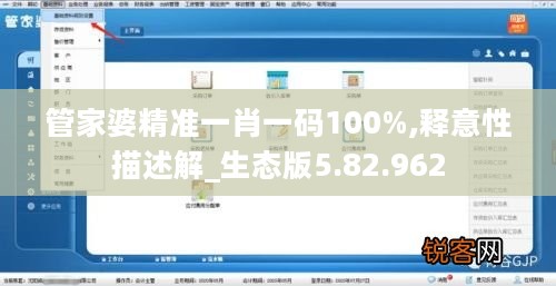 管家婆精准一肖一码100%,释意性描述解_生态版5.82.962