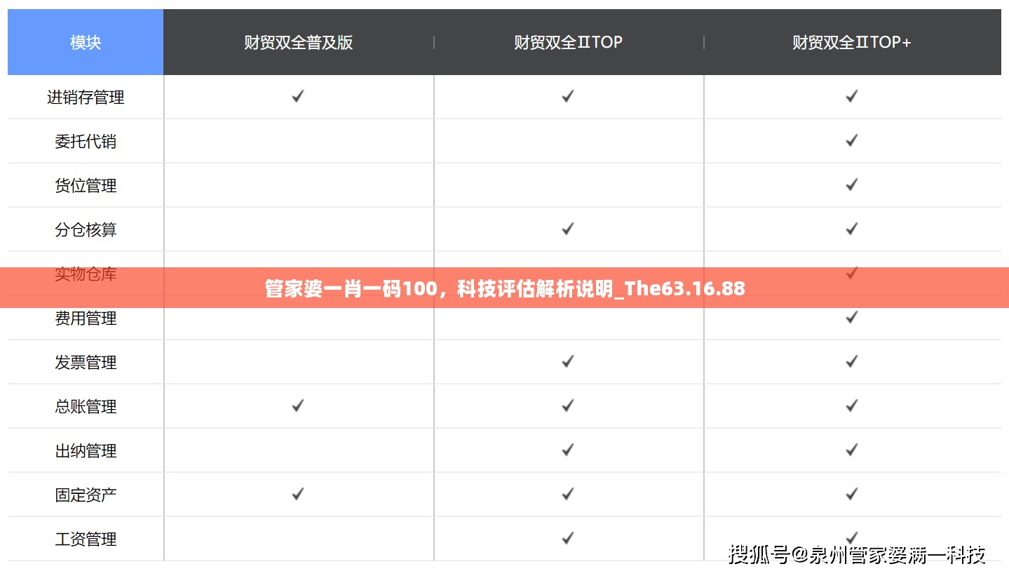 管家婆一肖一码100，科技评估解析说明_The63.16.88