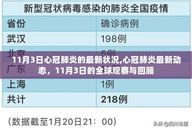 11月3日全球新冠肺炎动态回顾与最新状况观察