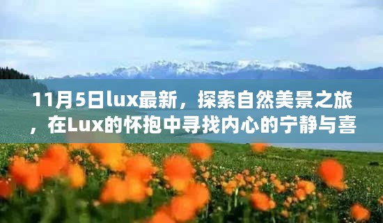 Lux之旅，探索自然美景，寻觅内心宁静与喜悦的怀抱