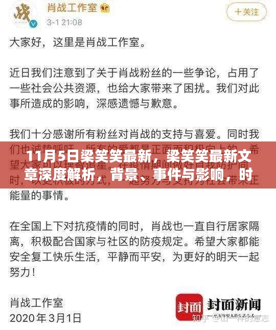 梁笑笑最新文章深度解析，背景、事件与影响——时代背景下的独特地位揭秘（11月5日）