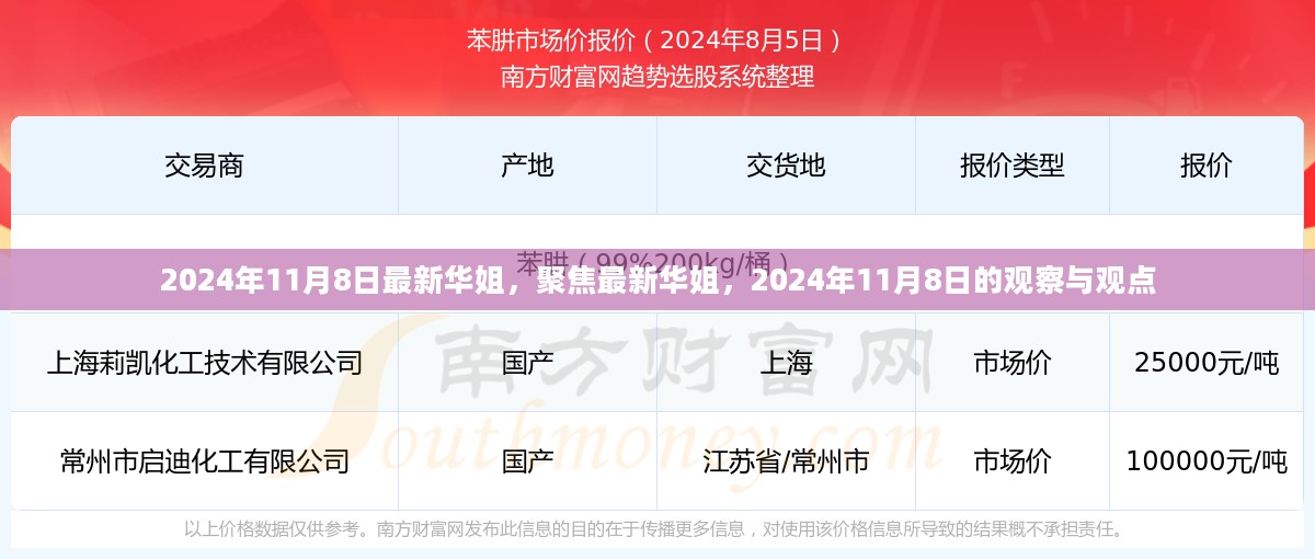 最新华姐观察与观点，聚焦华姐风采，2024年11月8日独家报道