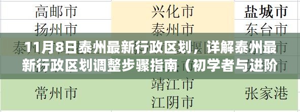 11月8日泰州最新行政区划详解，调整步骤指南，适合初学者与进阶用户