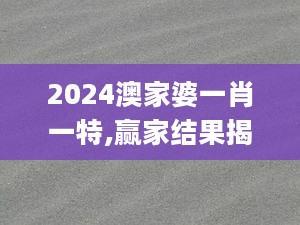 2024澳家婆一肖一特,赢家结果揭晓_纪念版PUX149.04