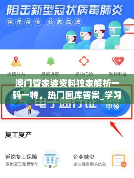 澳门管家婆资料独家解析一码一特，热门图库答案_学习版DKO135.29