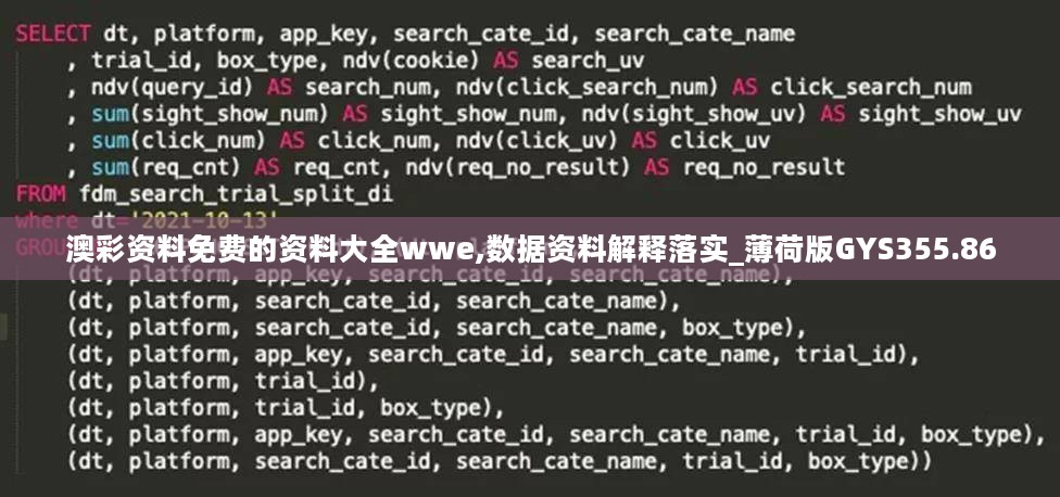 澳彩资料免费的资料大全wwe,数据资料解释落实_薄荷版GYS355.86