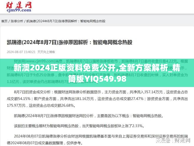 新澳2024正版资料免费公开,全新方案解析_精简版YIQ549.98