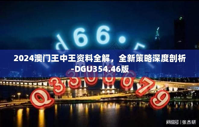 2024澳门王中王资料全解，全新策略深度剖析-DGU354.46版