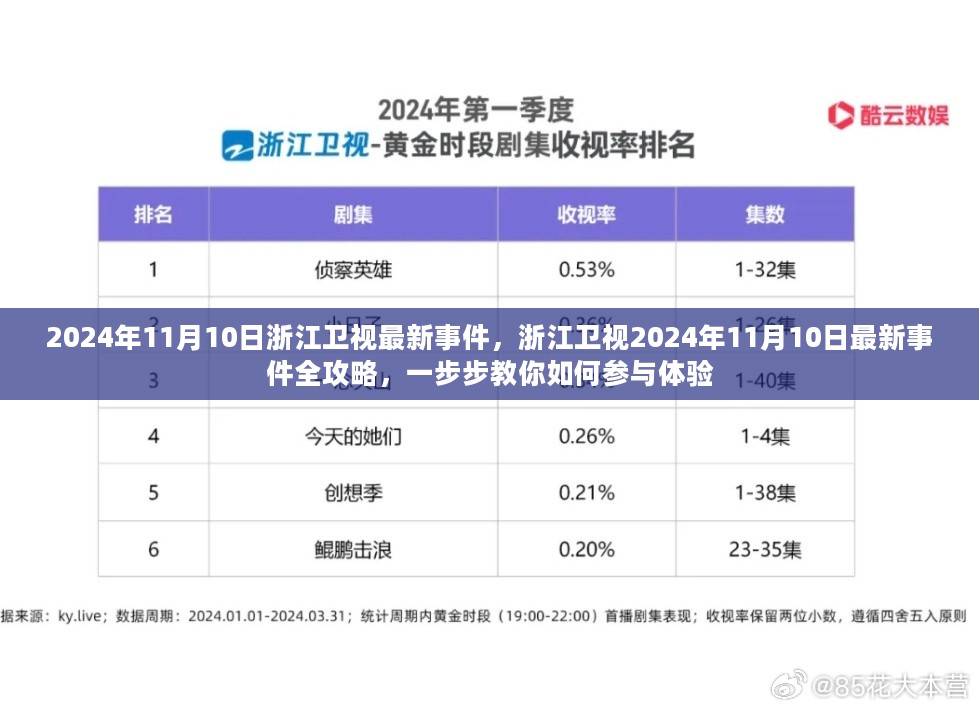 浙江卫视2024年11月10日活动全攻略，教你如何参与体验最新事件