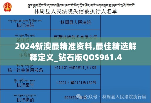 2024新澳最精准资料,最佳精选解释定义_钻石版QOS961.4