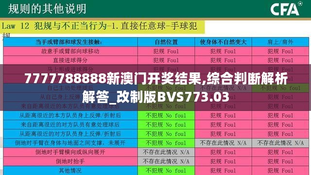 7777788888新澳门开奖结果,综合判断解析解答_改制版BVS773.03