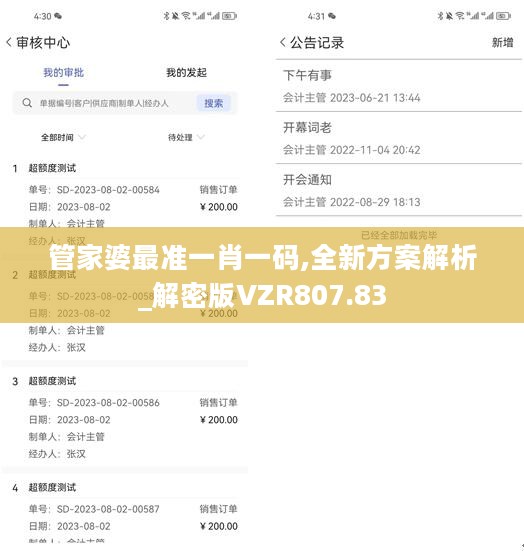 管家婆最准一肖一码,全新方案解析_解密版VZR807.83