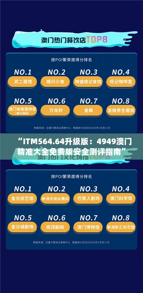 “ITM564.64升级版：4949澳门精准大全免费版安全测评指南”